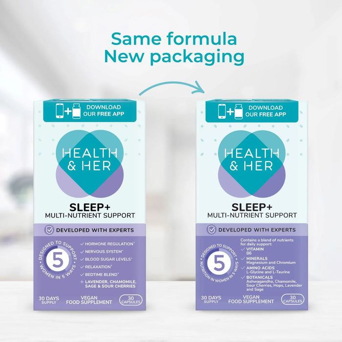 Health & Her Sleep+ Multi-Nutrient Supplement 30 capsules