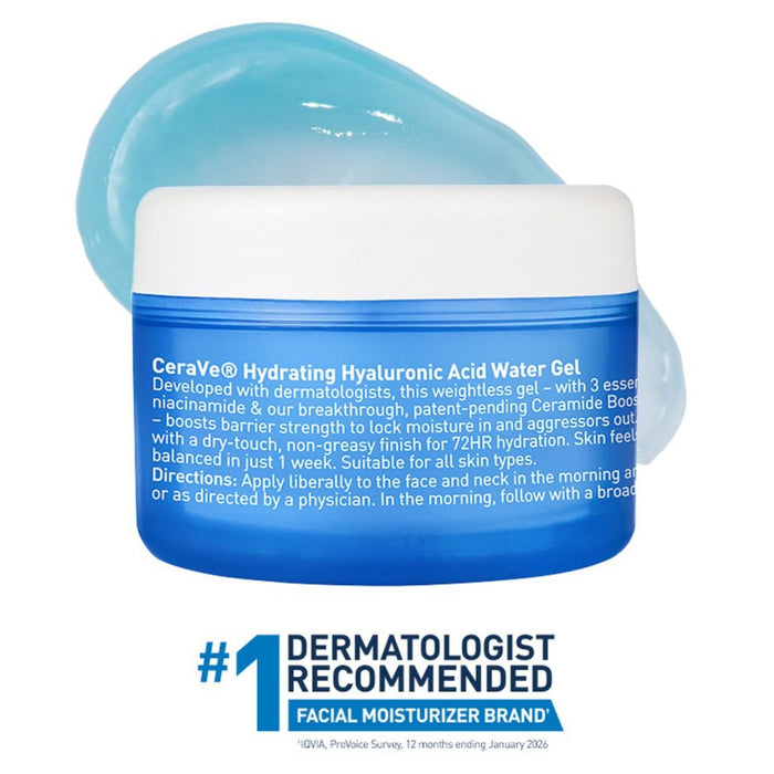 Cerave Hydrating Hyaluronic Acid Water Gel Face Moisturizer