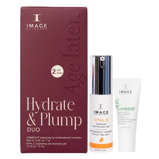 IMAGE Skincare Hydrate & Plump Duo with ORMEDIC Balancing Lip Enhancement Complex and VITAL C Hydrating Eye Recovery Gel