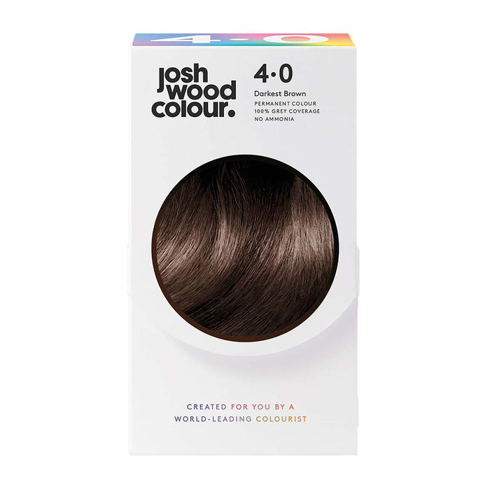 Josh Wood Colour Permanent Colour Kit - 4 Darkest Brown