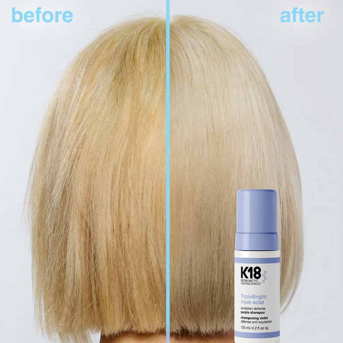 K18 TripleBright Oxidation Defense Purple Shampoo 125ml