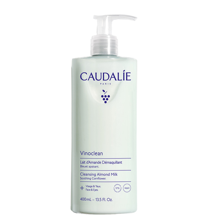 Caudalie Vinoclean Cleansing Almond Milk 400ml Gentle Face and Eye Cleanser