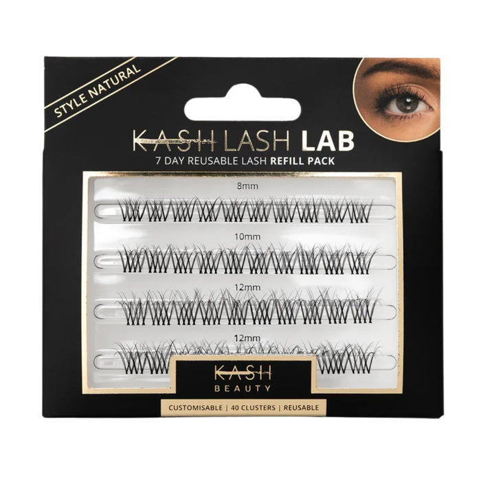 Kash Beauty Lash Lab Natural Black Refill Pack