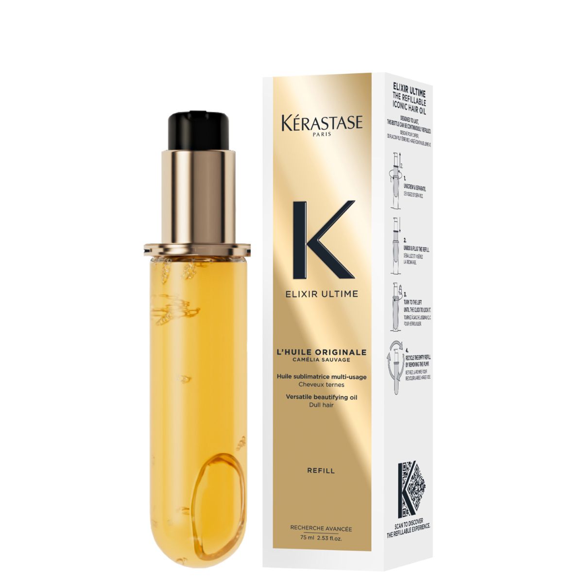 Kérastase Elixir Ultime Hair Oil L'Huile Originale Refill Capsule 75ml