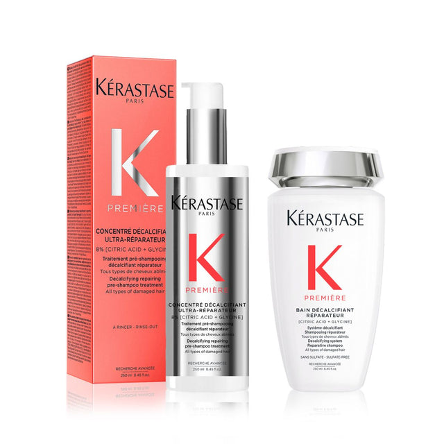 Kérastase Première Decalcifying Repairing Pre-Shampoo & Shampoo for Damaged Hair with Pure Citric Acid and Glycine Hair Care