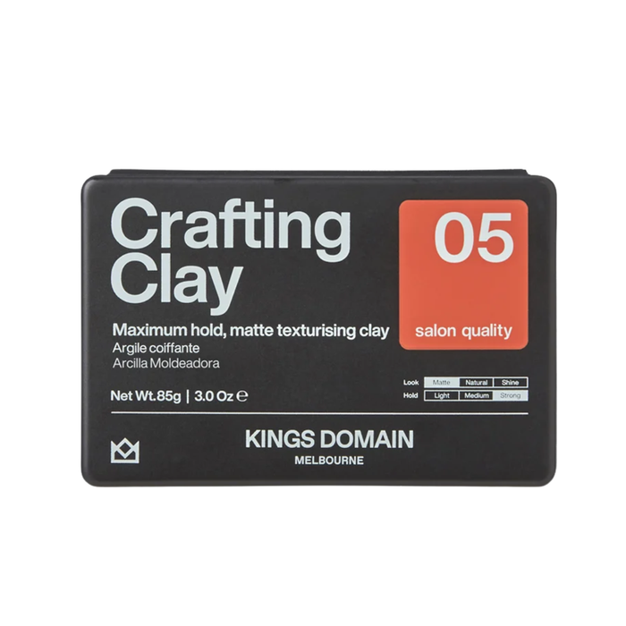 Kings Domain Crafting Clay maximum hold matte hair styling clay