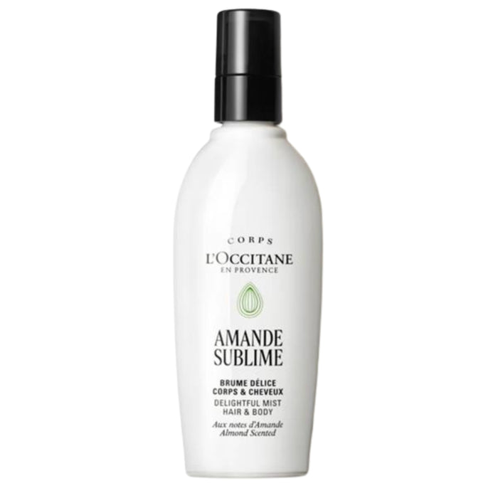 L'Occitane Almond Delightful Hair & Body Mist 100ml Almond Fragrance Spray