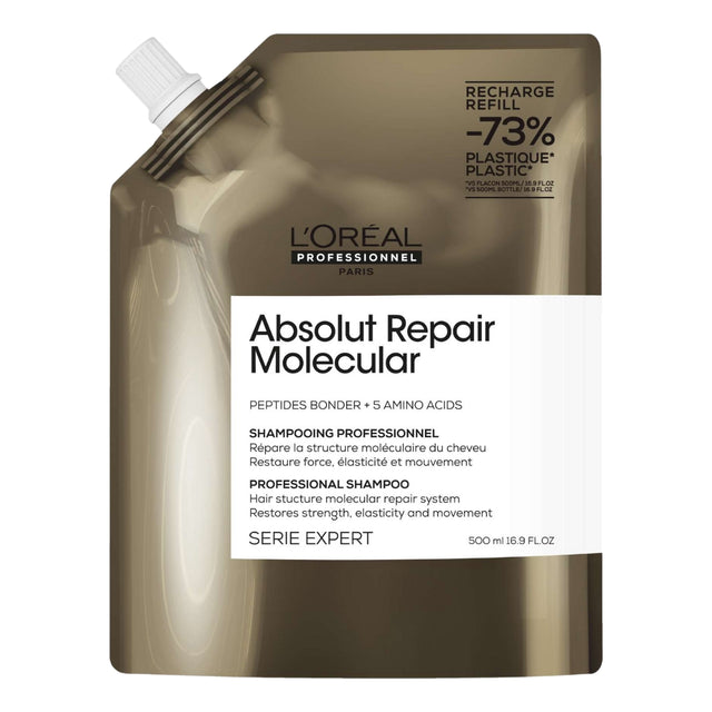 L'Oreal Professional Absolut Repair Molecular Shampoo Refill Pack 500ml
