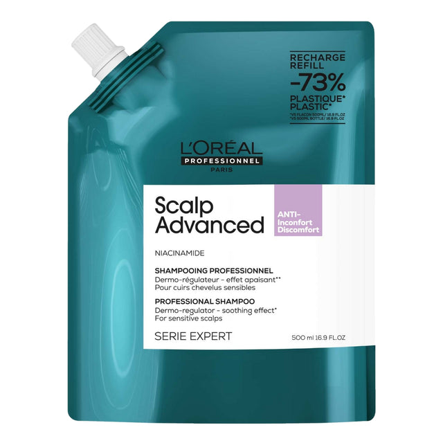 L'Oreal Professional Scalp Advanced Shampoo Refill Pack 500ml