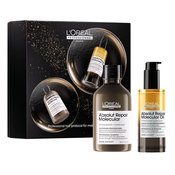 L'Oréal Professionnel Absolut Repair Molecular Shampoo & Hair Oil Duo Set