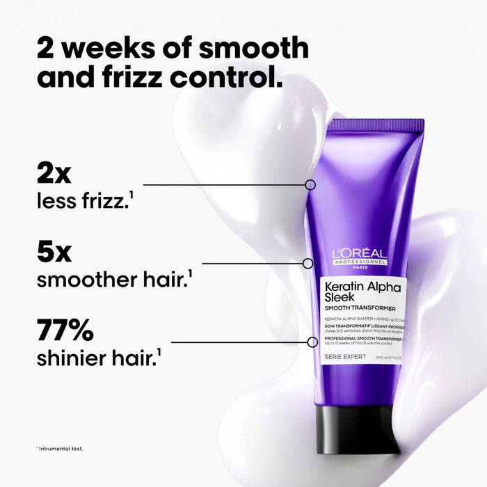 L'Oréal Professionnel Keratin Alpha Sleek Smooth Transformer 1x a week Treatment Anti Frizz & smoothing 200ml