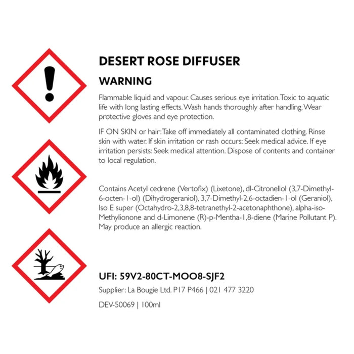 La Bougie Desert Rose Room Diffuser