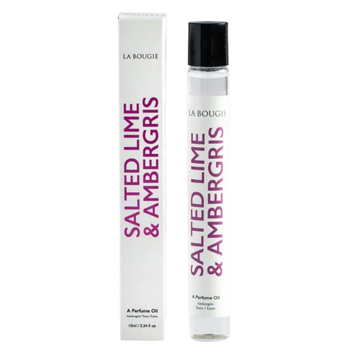 La Bougie Salted Lime & Ambergris Perfume Oil Rollerball