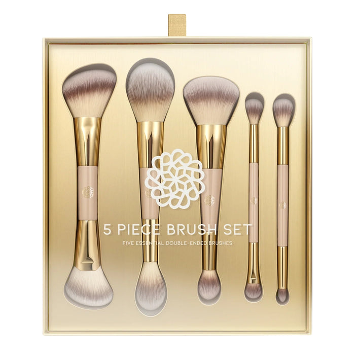 Lisa & Co 5 Piece Double Ended Makeup Brush Set