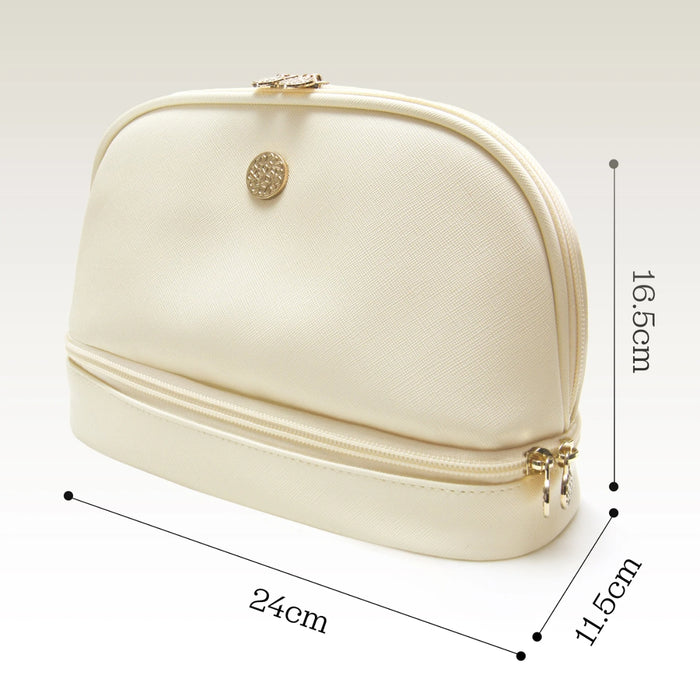 Lisa & Co Luxe Two Tier Make Up Bag