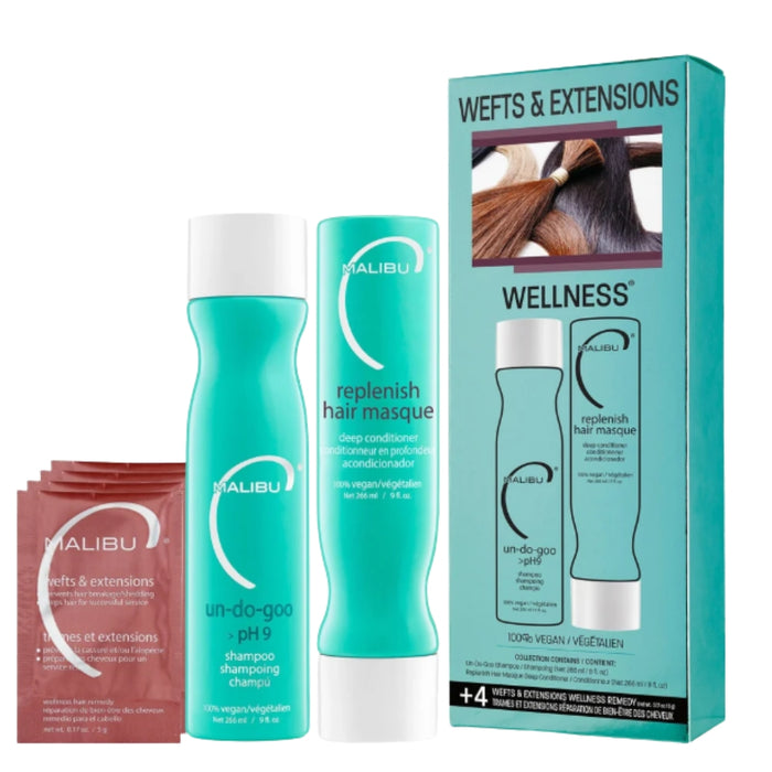 Malibu C Wefts and Extensions Wellness Collection