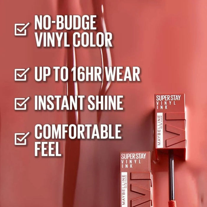 Maybelline Super Stay Vinyl Ink Punchy Lipstick