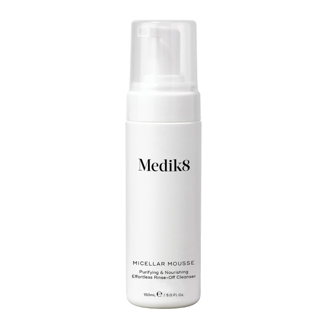 Free Medik8 Micellar Mousse when you purchase 2 fullsize products. One gift per person. While stocks last