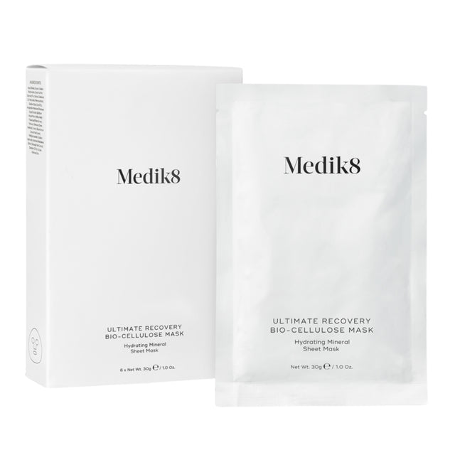 Medik8 Ultimate Recovery™ Bio-Cellulose Zinc Mask Hydrating Mineral Sheet 6 Pack