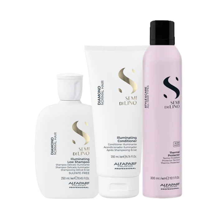 Millies Exclusive Alfaparf Semi Di Lino Diamond Duo with FREE Thermal Protect