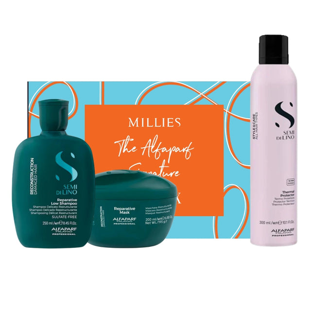 Millies Exclusive The Alfaparf Signature Reconstruction Gift Box with Complimentary Heat Protector