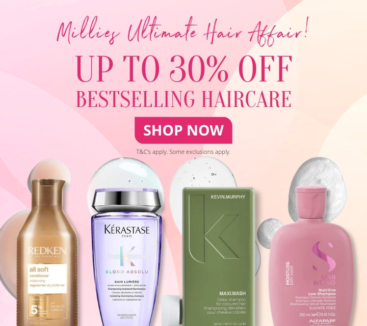 🌟 Millies Ultimate Hair Affair is here! Get up to 30% OFF on your fave bestselling haircare! 🛍️✨ Treat your tresses and grab these deals today! 💖 #HairGoals #BeautyDeals