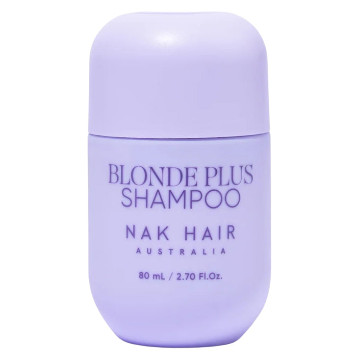 NAK Hair Signature Blonde Plus Shampoo 80ml for Toning Brassy Blonde Hair