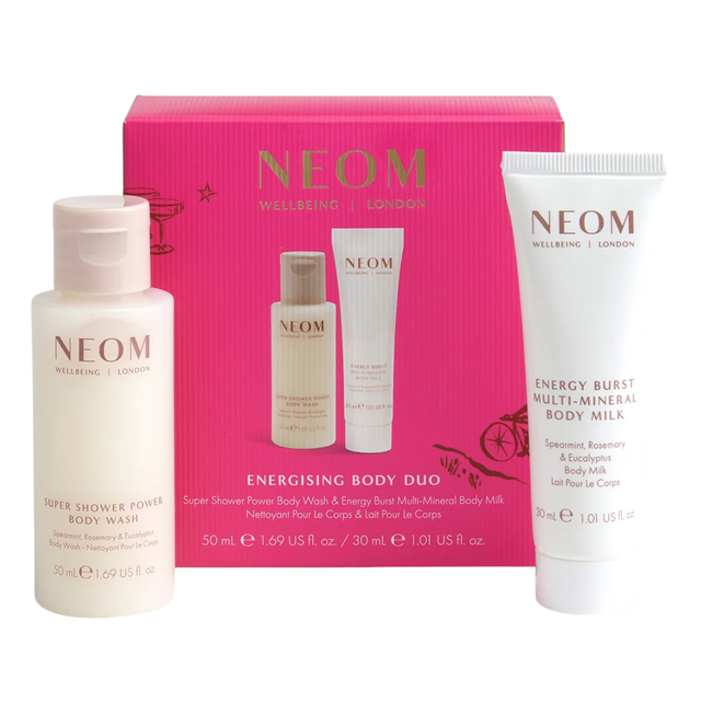 NEOM Wellbeing Energising Body Duo with Body Wash and Body Milk