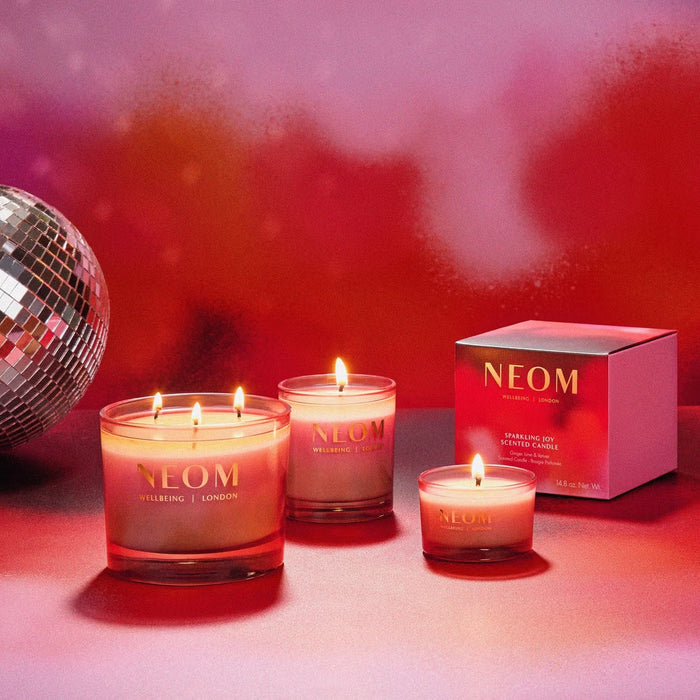 NEOM Wellbeing Sparkling Joy 3 Wick Candle 420g