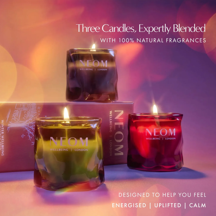 NEOM Wellbeing Winter Wellbeing Candle Trio 3 x 75g