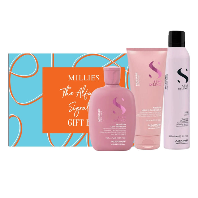 Millies Exclusive The Alfaparf Signature Nutritive Gift Box with Free Heat Protector