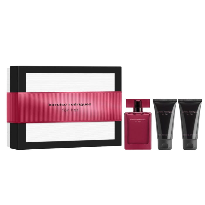 Narciso Rodriguez For Her Eau de Parfum Intense+Body Lotion+Shower Gel Fragrance Set
