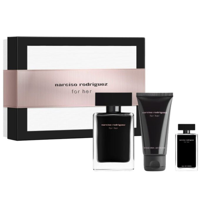 Narciso Rodriguez for her Eau De Toilette 50ml+Body Lotion 50ml+7.5ml Giftset