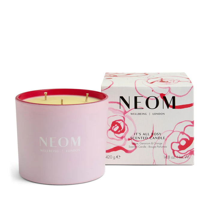 Neom Limited Edition It’s All Rosy 3 Wick Candle