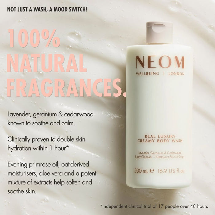Neom Wellbeing Real Luxury Creamy Body Wash 500ml