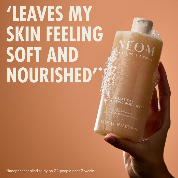 Neom Wellbeing Great Day Exfoliating Body Wash 500ml