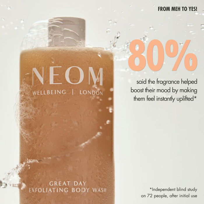 Neom Wellbeing Great Day Exfoliating Body Wash 500ml