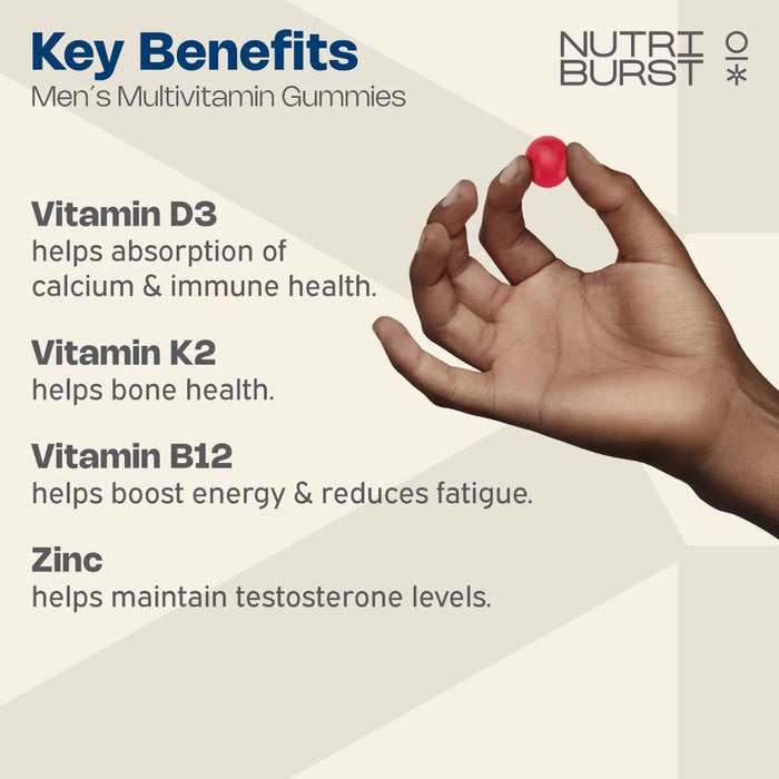 NutriBurst Men's Multivitamin 60 Gummies