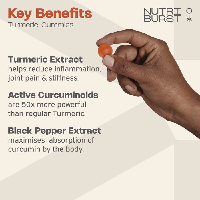 NutriBurst Turmeric 3000mg 60 gummies