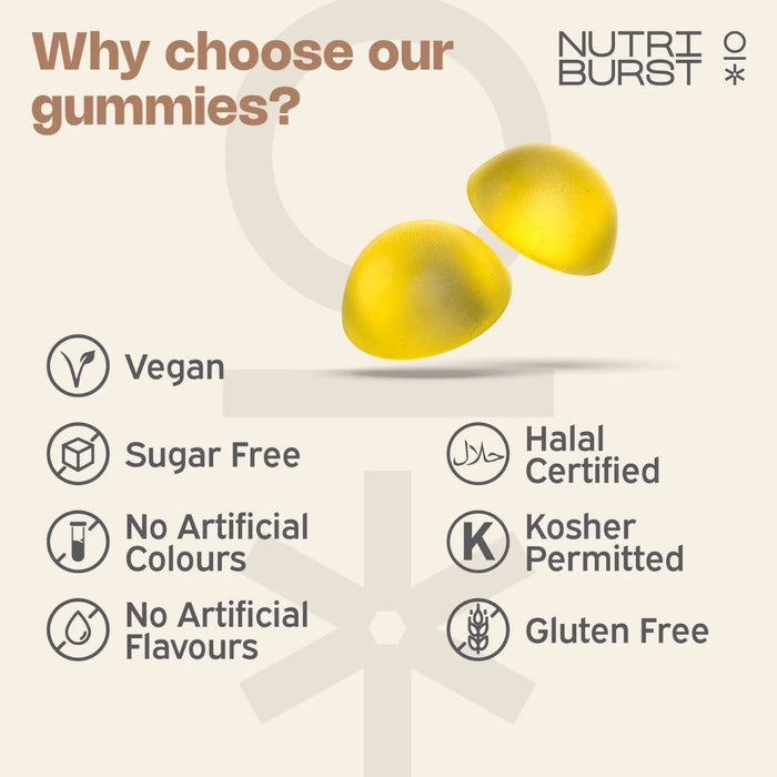 NutriBurst Vitamin D3+K2 60 Gummies
