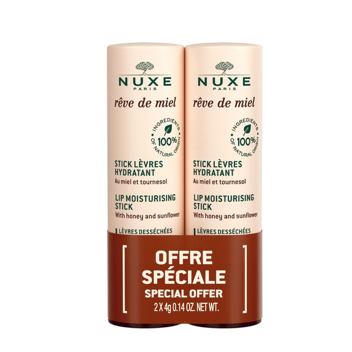 Nuxe Reve de Miel Moisturising Lip Stick Duo 