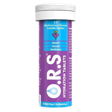 O.R.S Hydration Tablets - Blackcurrant Flavour 12 Tablets