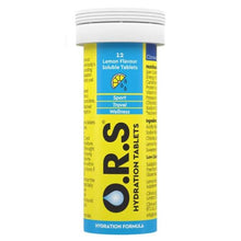 O.R.S Hydration Tablets - Lemon Flavour 12 Tablets
