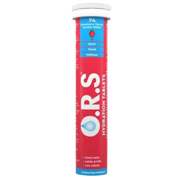 O.R.S Hydration Tablets - Strawberry Flavour 24 Tablets