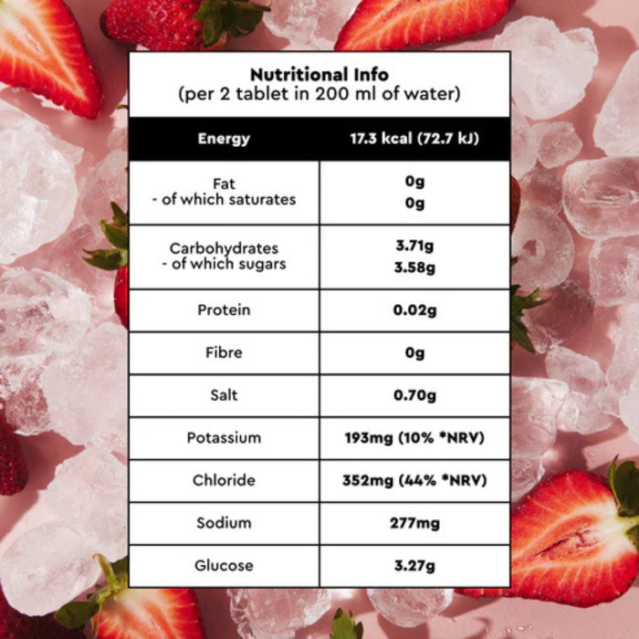 O.R.S Hydration Tablets - Strawberry Flavour 12 Tablets