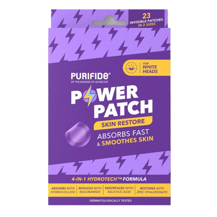 PURIFIDE By Acnecide Power Patch Fast Fix Skin Restore for Emerging Spots - 23 Pack