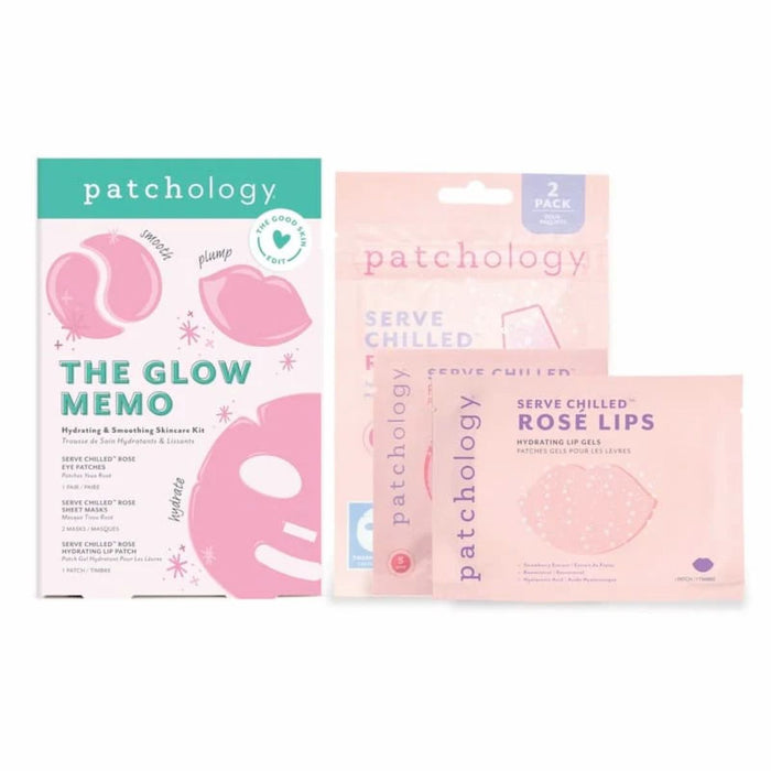 Patchology The Glow Memo Hydrating & Smoothing Skincare Kit