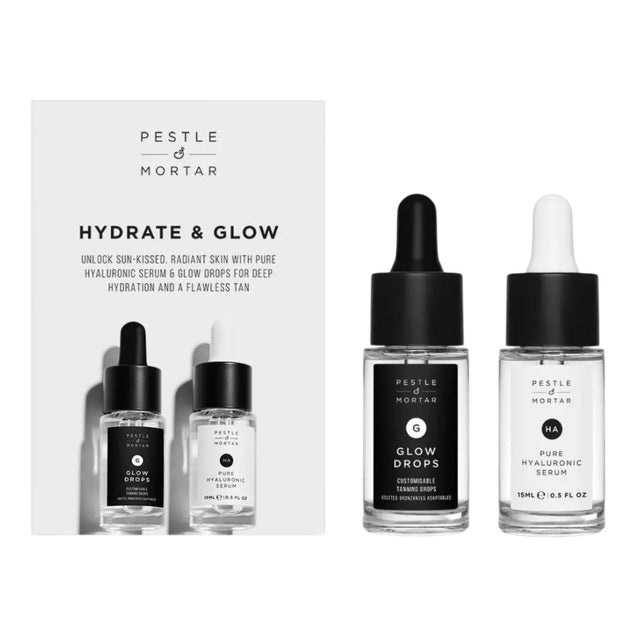 Pestle & Mortar Hydrate & Glow Kit.