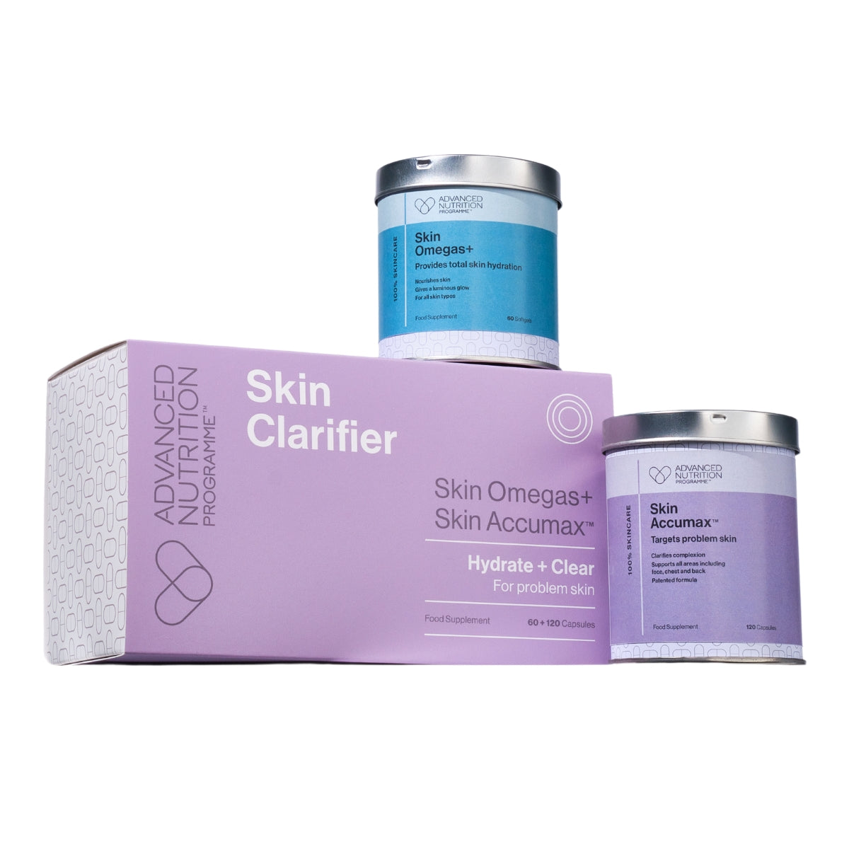 Advanced Nutrition Programme Festive Skin Clarifier Accumax & Omegas