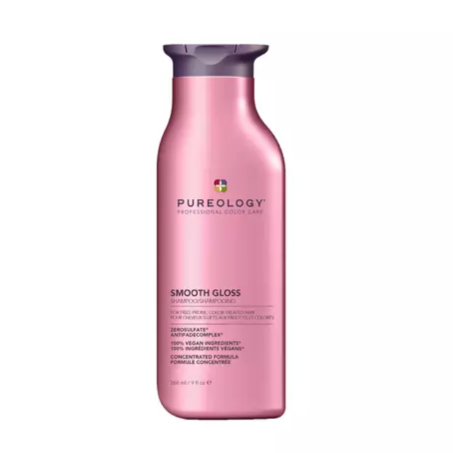 Pureology Smooth Gloss Shampoo 266ml for frizz-prone colour-treated hair